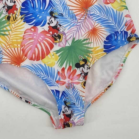 Disney Women's Size M Minnie Mouse One Piece Swimsuit 50+SPF Colorful - Picture 4 of 11